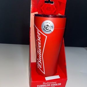 Budweiser Stainless Steel cup and speaker